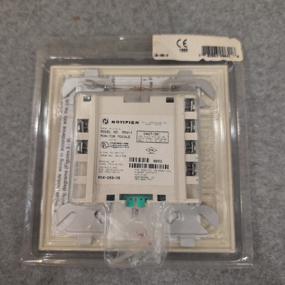 Notifier MMX-1 Monitor Module Fire Alarm Signaling Device Pittway USA New - Picture 2 of 3